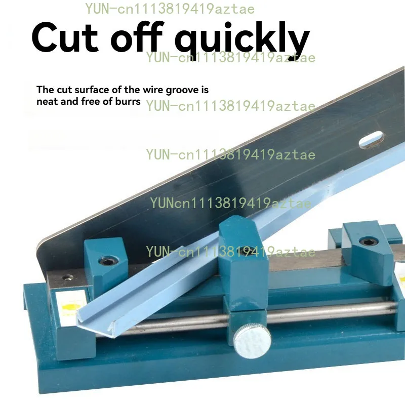 Multifuntional Din Rail Cutting Machine C45 Steel Aluminum Iron Cable Duct Rail Cutter Easy Cut With Measure Gauge