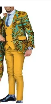 Dashiki africano masculino terno roupas de festa roupas africanas para homens conjuntos de 3 peças wyq677