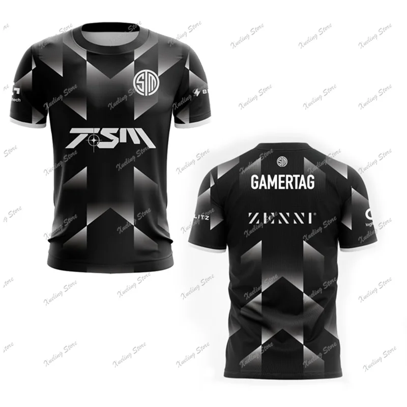 2024 Latest Personalized TSM Fan T-shirt for Men\'s Team Breathable LOL Short sleeved T-shirt for Esports Games Fashion Breathabl