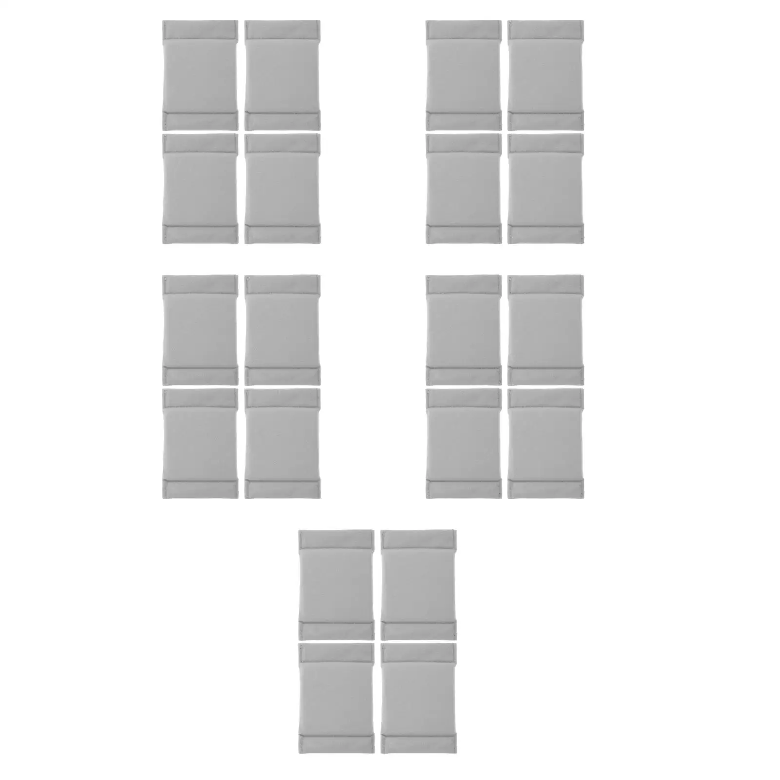 

5pcs Set of 5 Camera Bag Divider Separator Pad Inserts Grey for Backpack Small Padded Dividers