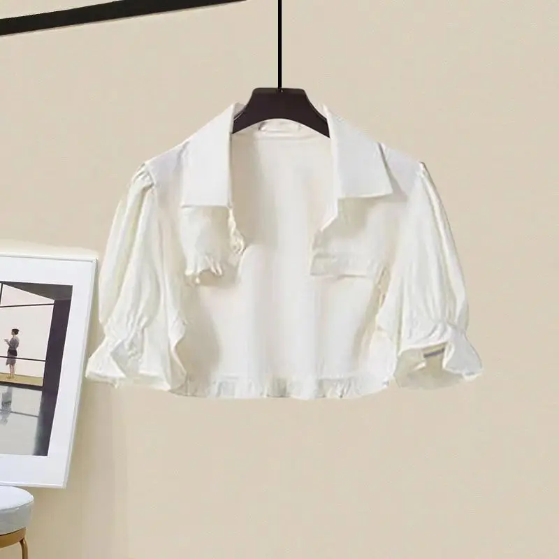 Women's Summer Dress Suit  2023 New Arrival Korean Edition Wearing Sunscreen Shirt Slim Denim Strap Dress 2 Piece Set
