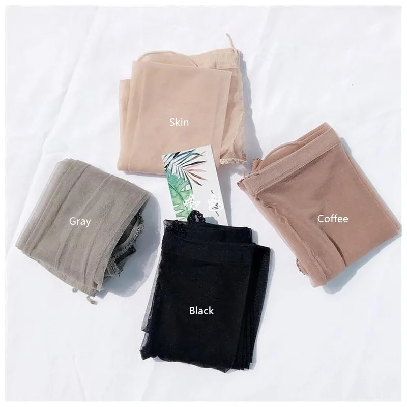 DOIAESKV 2 زوج/وحدة 0D جوارب طويلة شفافة Crotchless مثير لامعة خرطوم الجوارب النساء مفتوحة المنشعب الظهر تخزين مثير النساء الجوارب