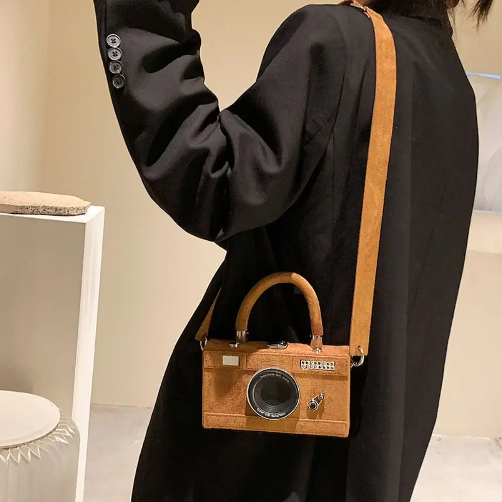 

Mini PU Camera Shoulder Bag Small Bag Matte Funny Box Bag Shoulder Bag Large Capacity Women