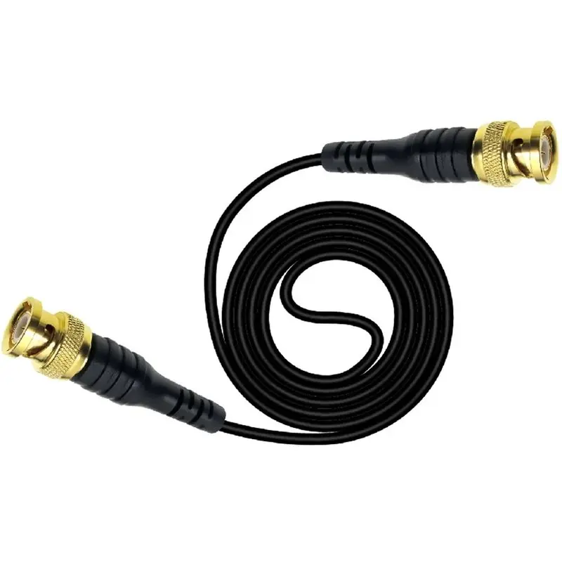 Câble de test BNC vers BNC en cuivre pur PHILE-P1062, 1M, connecteurs plaqués or pour oscilloscopes, fil 500V 5A
