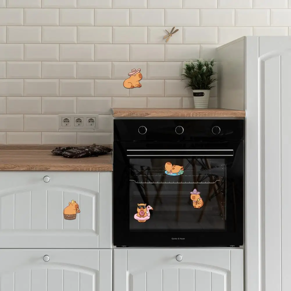 Luggage Sticker Suitcase Sticker Vibrant Durable Cartoon Stickers Cute Capybara Patterns for Kids Waterproof Stationery Water