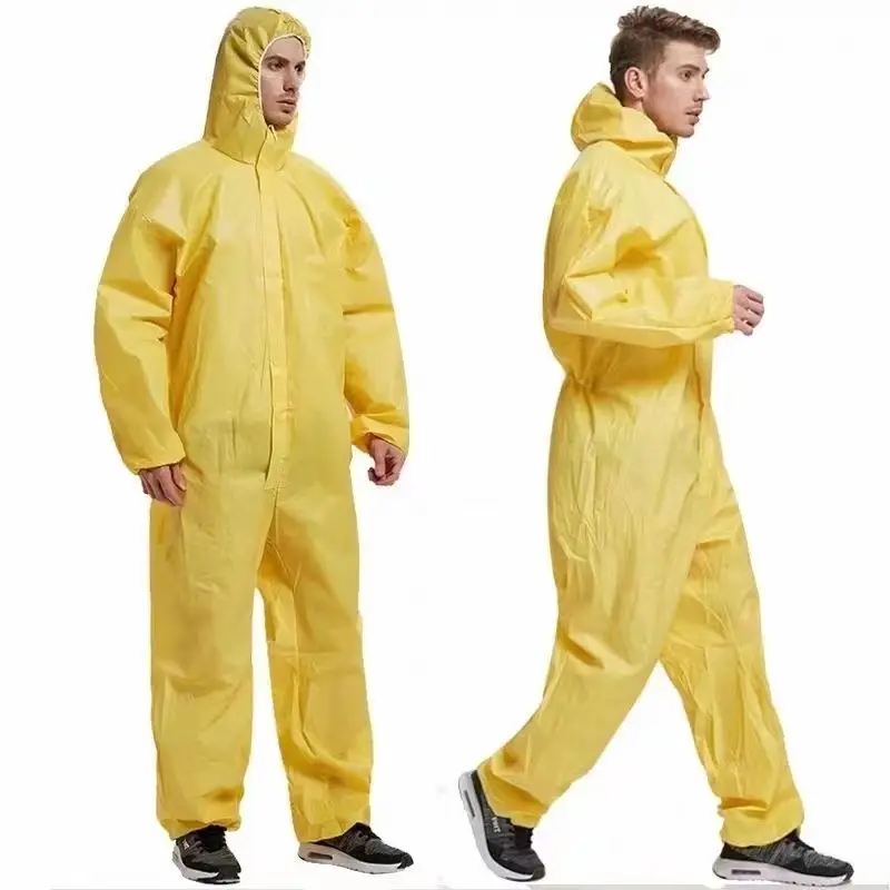Chemical Protective Suit Coverall Hazardous Chemicals Liquid Proof Sulfuric Acid And Alkali Resistant Work Protection Clothing