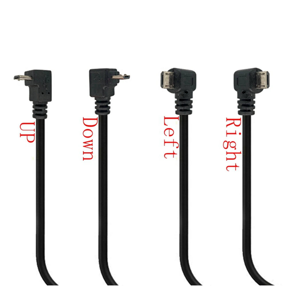 Fiche Micro USB 2.0 avec trou de montage sur panneau à vis vers câble d'extension Micro USB 2.0 600, 30cm, 50cm