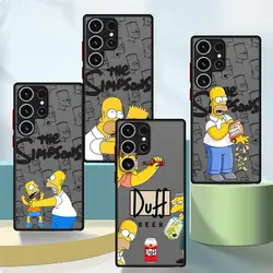 The Simpsons Family Phone case for Samsung Galaxy S9 S10 Plus S20 S21 S22 S23 S24 S25 Plus Ultra FE fundas case