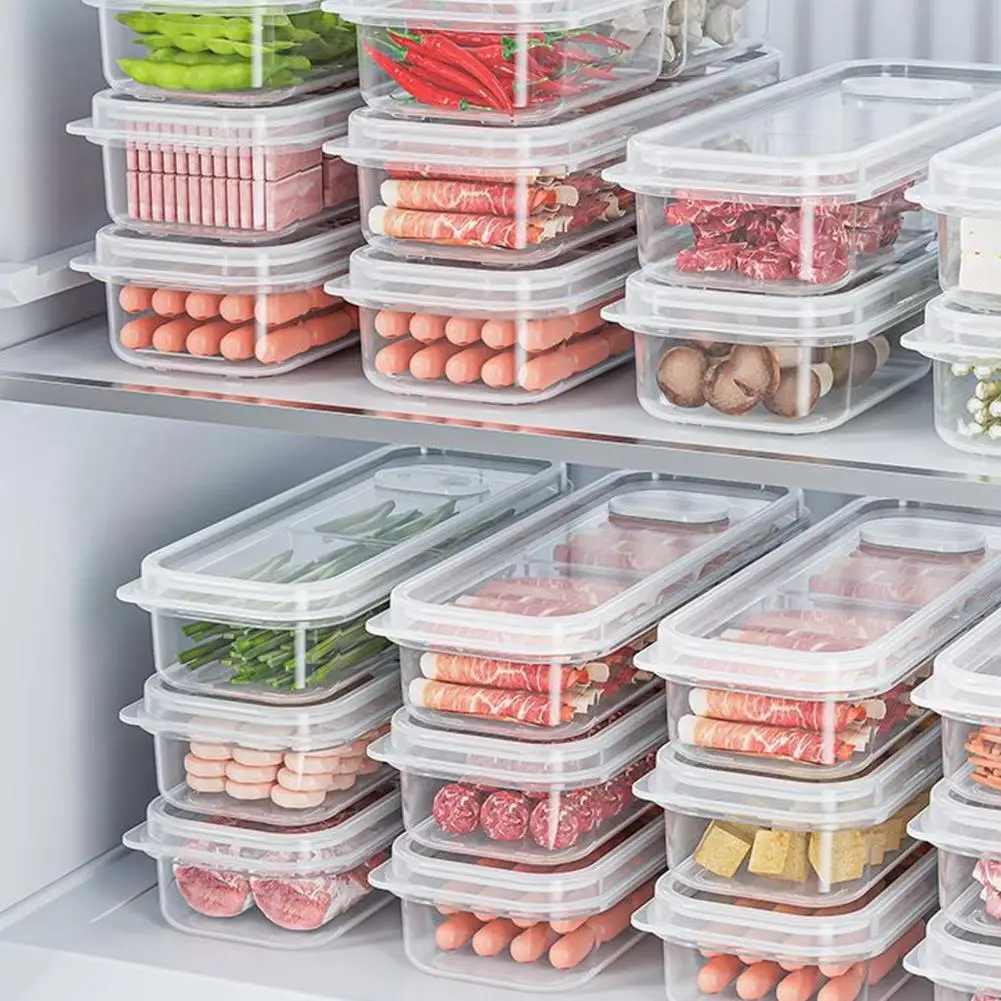 Meal Prep Container Bpa-free Food Storage Box with Multiple Compartments for Fruits Vegetables for Refrigerator for Kitchen