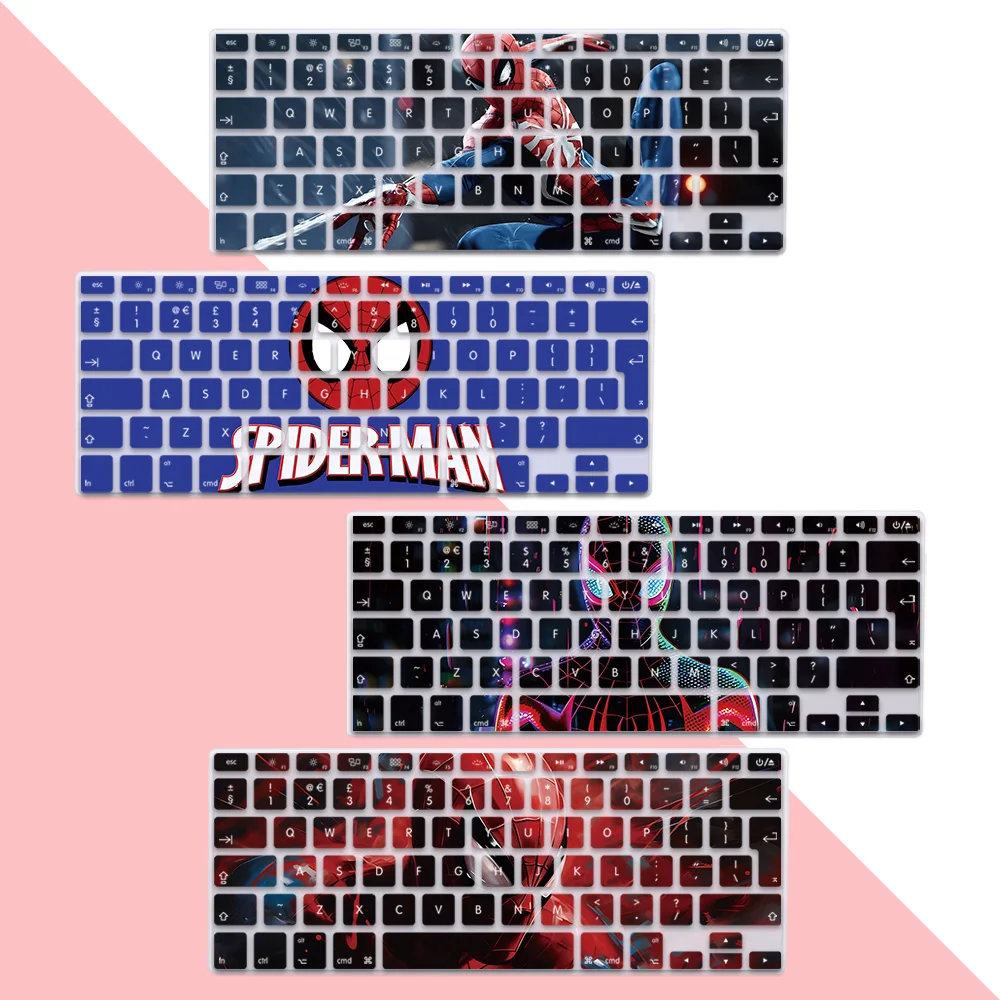 

Anime Spiders-man EU Layout Soft Silicone Keyboard Cover for Macbook pro A1278 A1286 Retina A1425 A1502 A1398 Air A1369 A1466