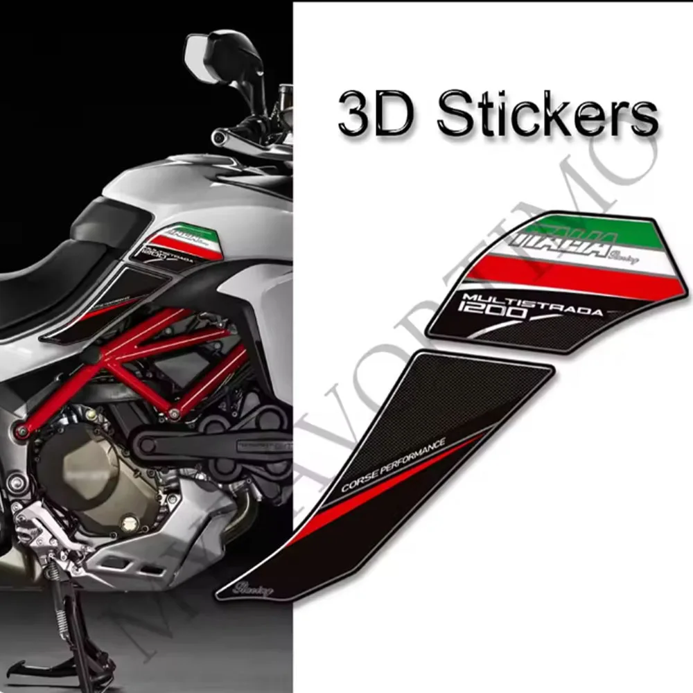 

New For Ducati MULTISTRADA 1200 S 1200S Stickers Decals Gas Fuel Oil Kit Knee Protector