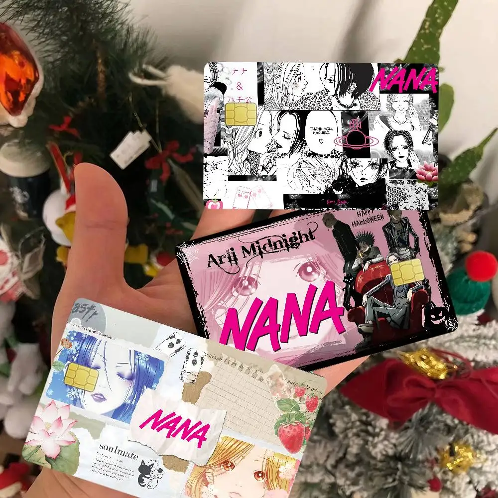 Classic Anime N-Nana Game Anime Sticker Film Skin Cover Case for Small Large No Chip Debit Credit Card Front Side