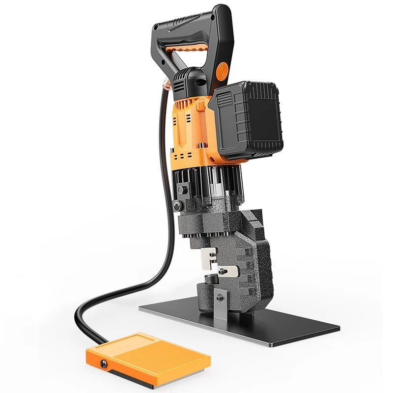 Electric hydraulic punching machine angle steel charging lithium punching machine portable open hole punching equipment