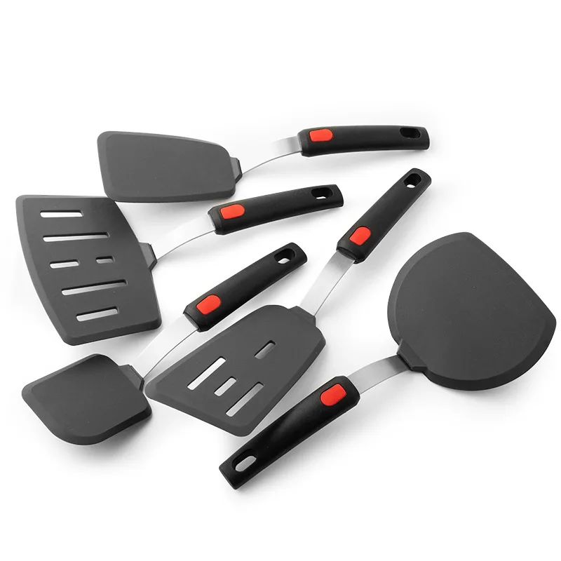 

Silicone Cooking Utensils Iron Pan Cooking Spatula Non-Stick Pan Silicone Spoon Pancake Egg Frying Spatula