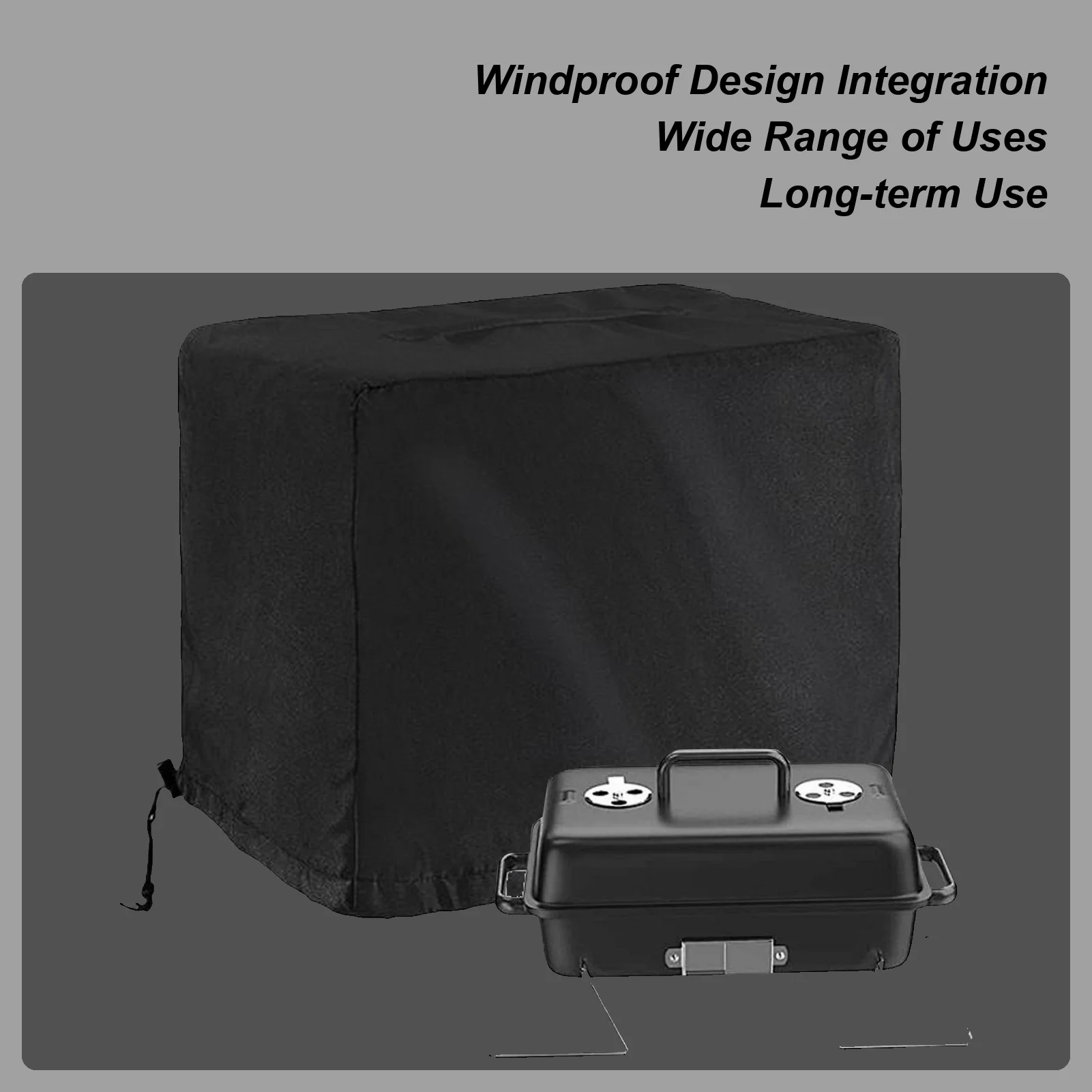 

Крышка для барбекю, водонепроницаемая защита для барбекю на открытом воздухе, портативная защита от ультрафиолета, крышка для угольного гриля для пляжа, кухни, бара, вечеринки на заднем дворе, снаружи