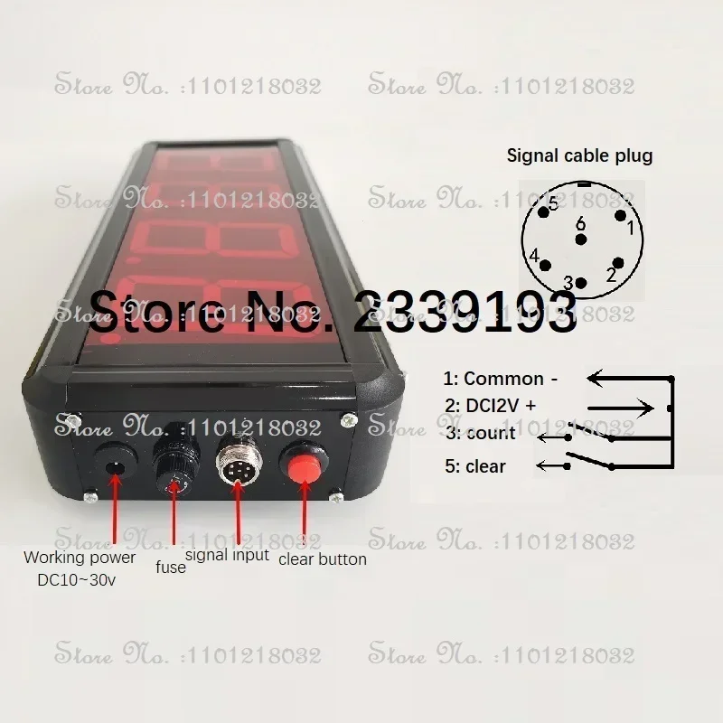 3-digit 4-inch Counter Digital Display Infrared Induction Automatic Counter Conveyor Belt Assembly Line Counter