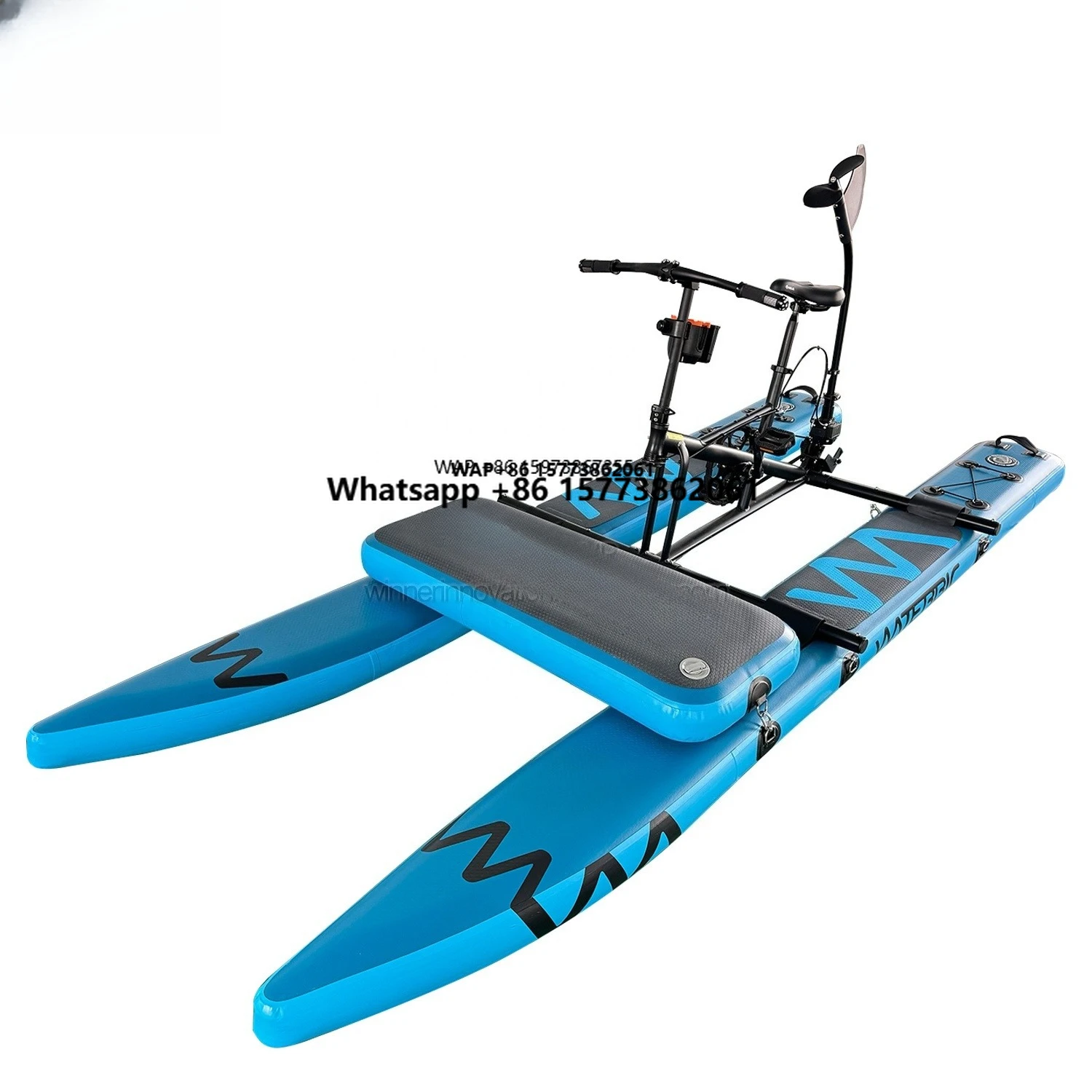 

JTRDA 10ft Inflatable Water Bike Pedal Boat Blue Color 1 Person 1 Year Warranty Factory Price for Sale