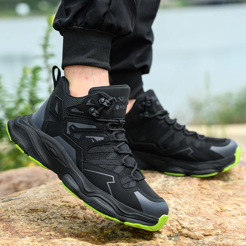 الاستاتيكيه مركب الصلب تو كيفلر-أوسط النعل أحذية أمان الرجال المضادة للثقب عدم الانزلاق أحذية حماية العمل الصناعية