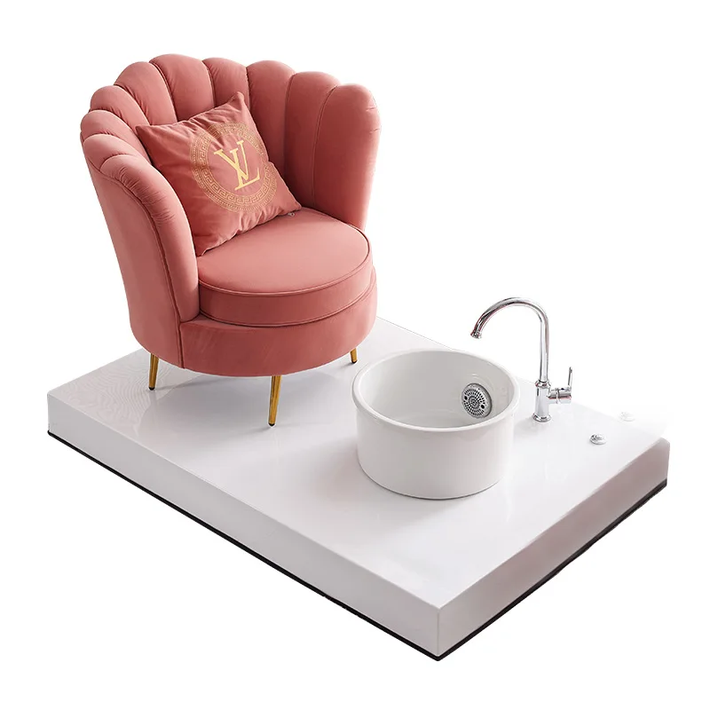 Trono Silla De Manicura salón De uñas soporte Rosa pedicura sofá reclinable eléctrico Sillon De Pedicura muebles De salón De belleza MQ50XZ