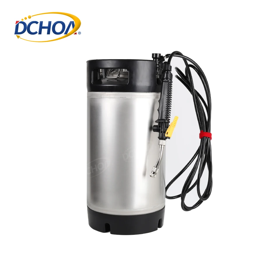 DCHOA 9.5L High Pressure Stainless Steel Tank Pressure Keg Sprayer For Car TPU PPF Film Cleaning Window Tint