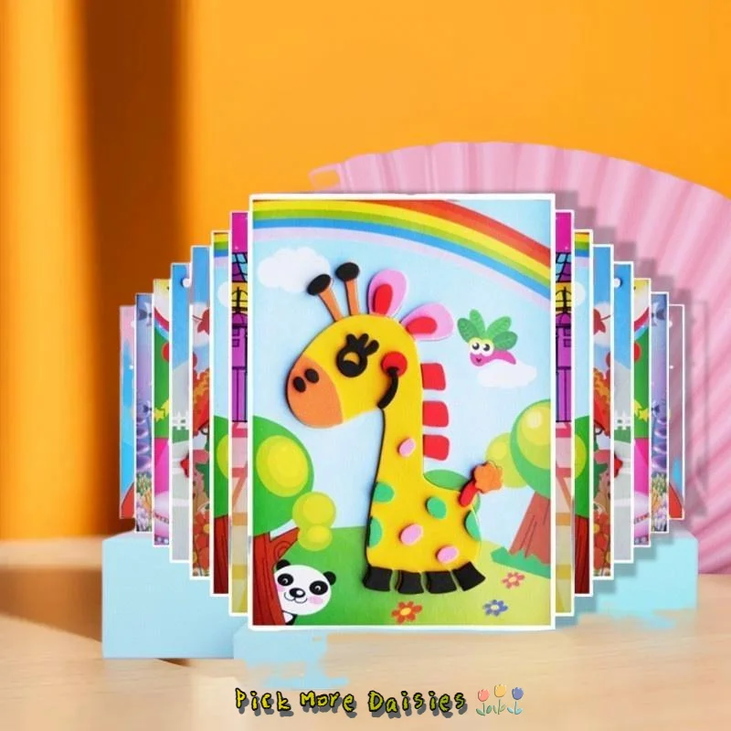 Универсальная головоломка с мультяшными животными; 10/20 шт; Детская игрушка-наклейка из пенопласта EVA «сделай сам»