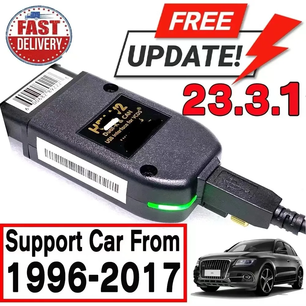 

2024 VCDS Interface VCDSCAN HEX V2 VCDS VAG 23.3.1 Scanner Tools For AUDI Skoda Seat Multi-Language Car Autocom Diagnostics Tool