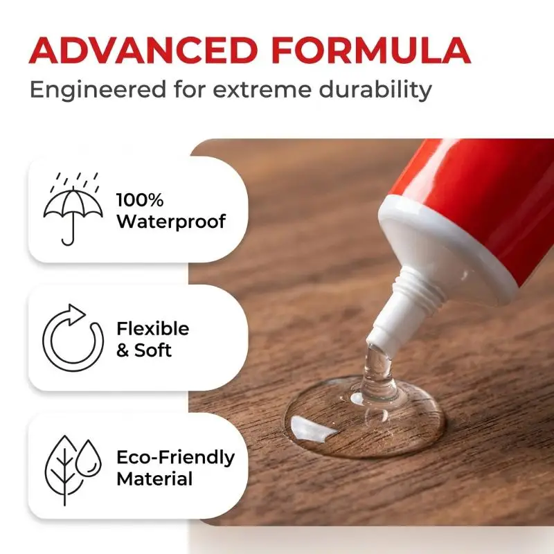 Waterproof Clear Shoe Repair Glue Strong Bond Non Hardening 1/2Pcs Suitable for Leather Canvas Rubber Shoes Repair