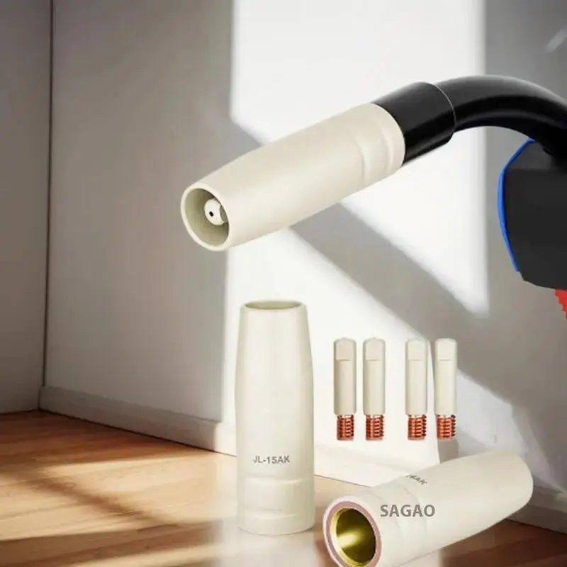 3 قطعة/الحزمة ، MB-15Ak Mig طلاء جديد السيراميك غير عصا لحام الخبث موصل واقية فوهة الأوروبية محمية الملحقات #1