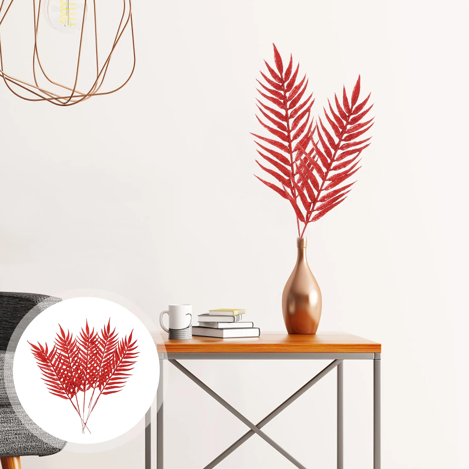 

5 Pcs Christmas Decorations Outdoor Foliage Iron Wire Decorative Hanging Ornaments