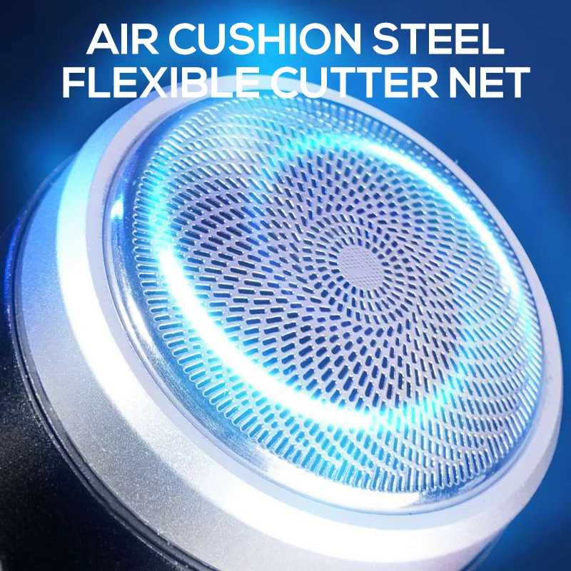 ماكينة حلاقة كهربائية للرجال مع شاشة LED من النوع C قابلة لإعادة الشحن ماكينة حلاقة كهربائية صغيرة محمولة طويلة التحمل مناسبة ماكينة حلاقة رطبة وجافة