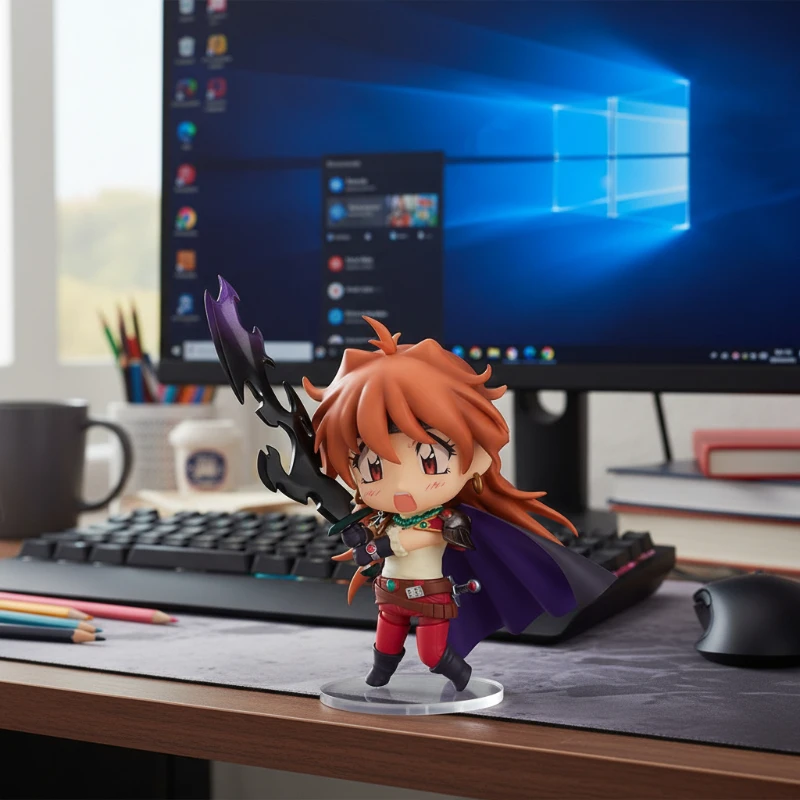 

4''/10cm #901 Kawaii Lina Action Figure PVC Material Collectible Anime Plastic Model Doll Toys Desktop Decoration Birthday Gift