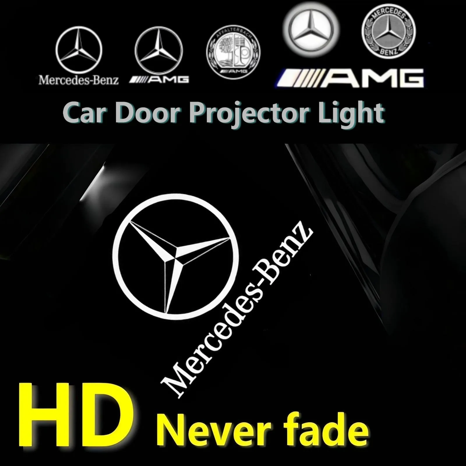 HD Автомобильный светодиодный дверной проектор для Mercedes Benz CLS E CLA C Class W203 W204 W205 W206 W212 C200 300 Amg Coupe C205 Accsesories HD Автомобильный светодиодный дверной проектор для Mercedes Benz CLS E CLA C Class W203 W204 W205 W206 W212 C200 300 Amg Coupe C205 Accsesories
