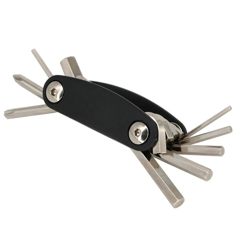 For  9-Function/8-Function Maintenance Tool Set, Mountain & Road Bicycle Repair Combination Tool with Hex Key