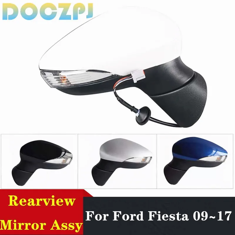 Electric Complete Car Wing Door Rearview Side Mirror Assy For Ford Fiesta Mk7 MK8 2009 2010 2011 2012 2013 2014 2015 2016 2017