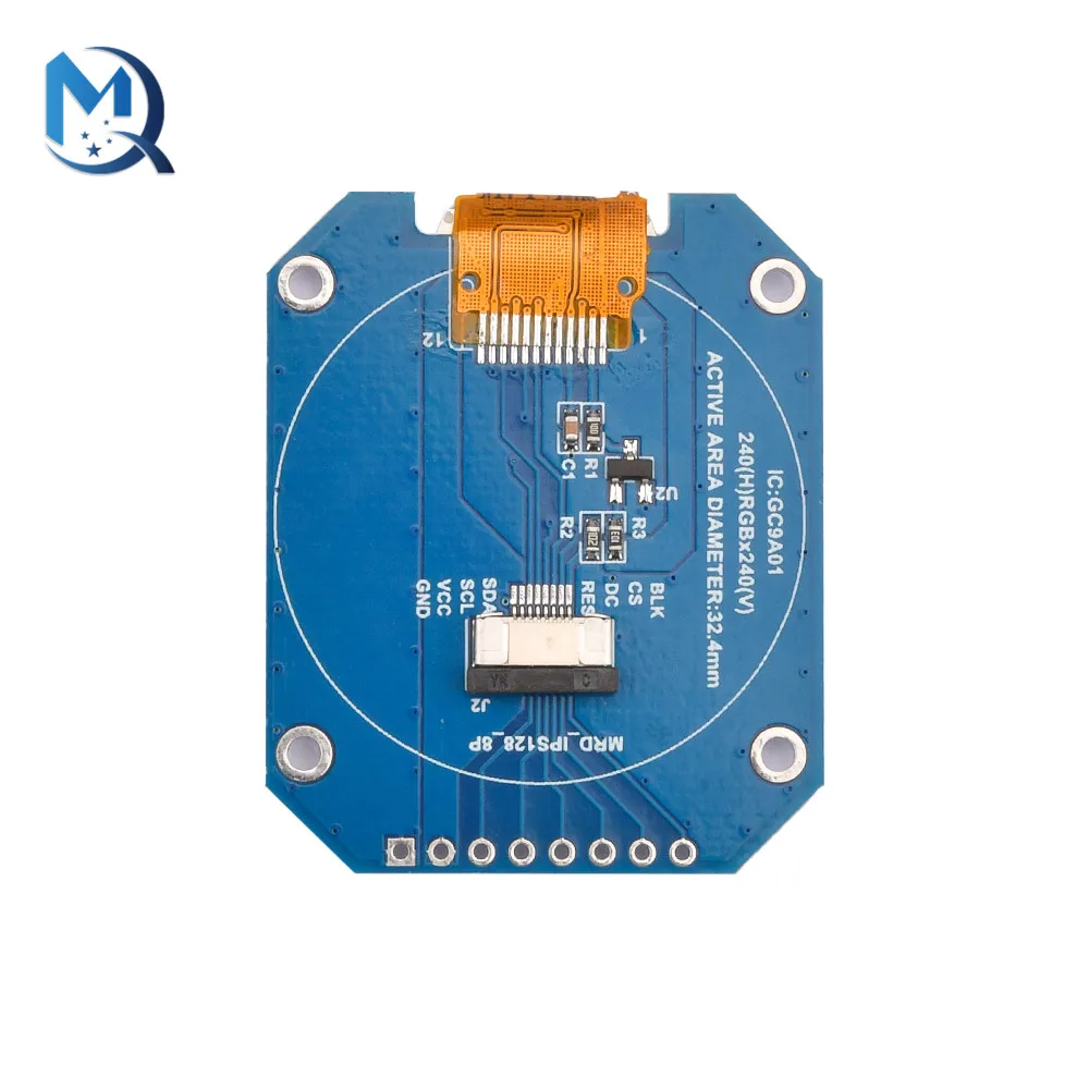 TFT Display 1.28 Inch TFT LCD Display Module Round RGB 240*240 GC9A01 Driver 4 Wire SPI Interface 240x240 PCB For Arduino