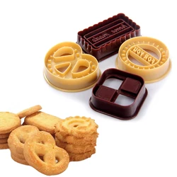 4pcs/set Cake Cutter Cookie Biscuit Mold Kitchen Fondant Decorating Tools