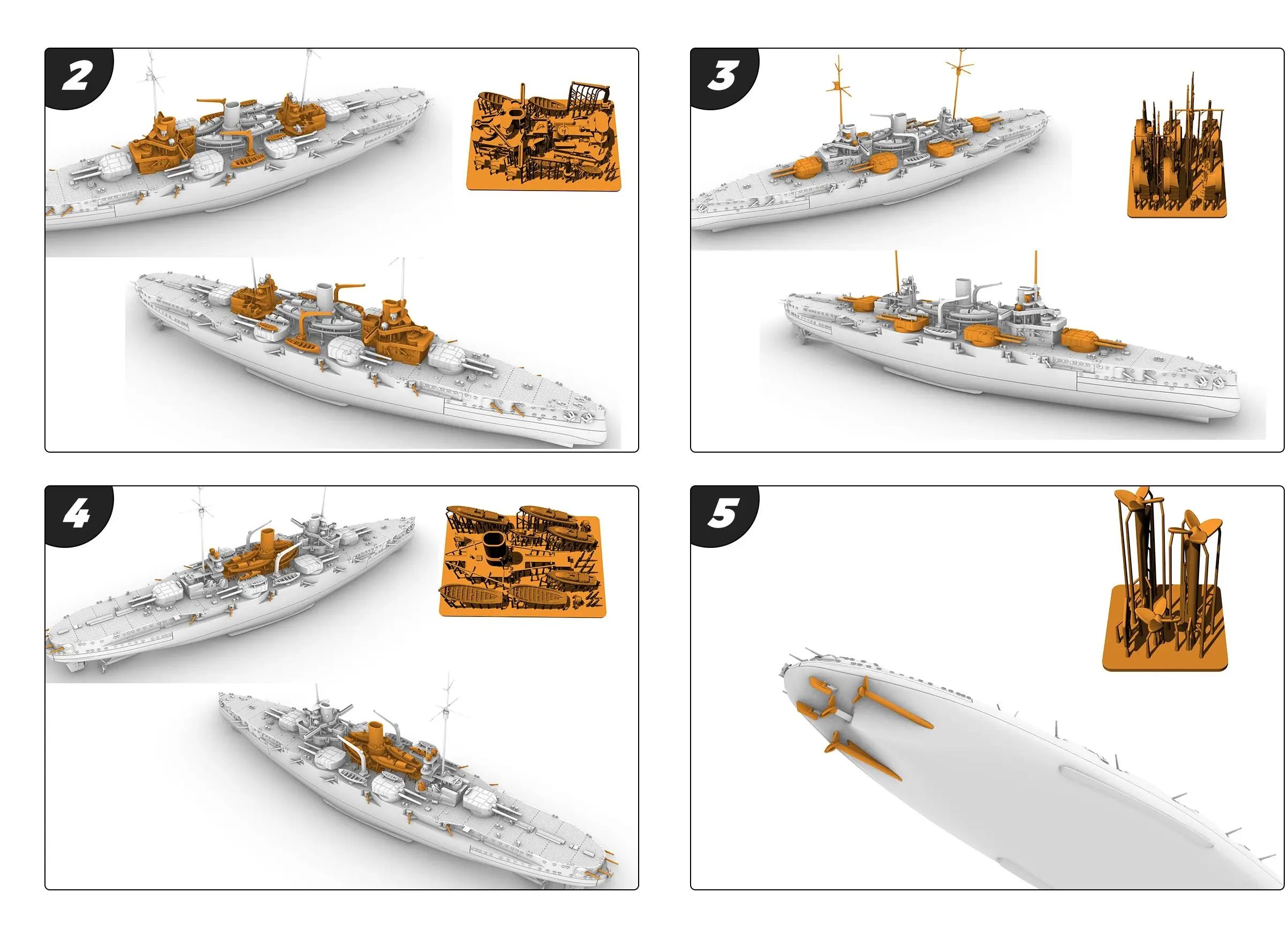 SMS Nassau Class Westfalen سفينة حربية بدن كامل SSMODEL SSC519 1/300 1/400 1/450 1/600 أطقم منمذجة عسكرية