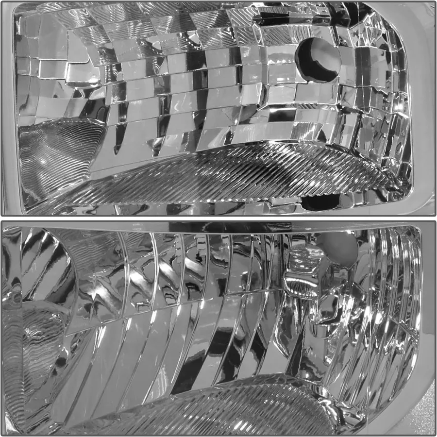 Chrome Amber Headlights Replacement for 1116 F250 F350 F450 F550 Super Duty Trucks Enhanced Visibility and Durability for Night