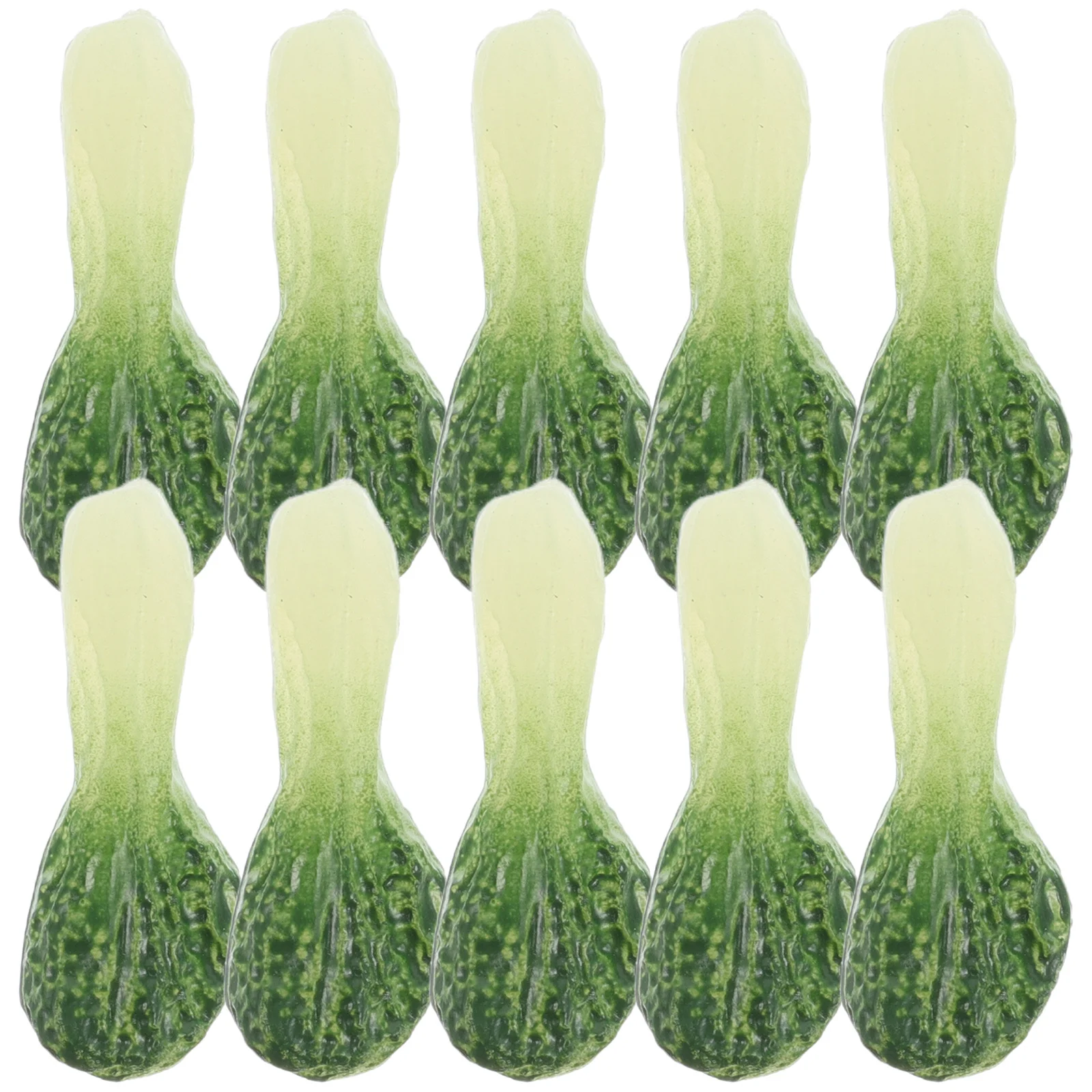 10 Stück Miniatur-Kollektion aus simuliertem Gemüse, realistische DIY-Bastelkomponenten für Küchendekoration und Puppenhausszenen