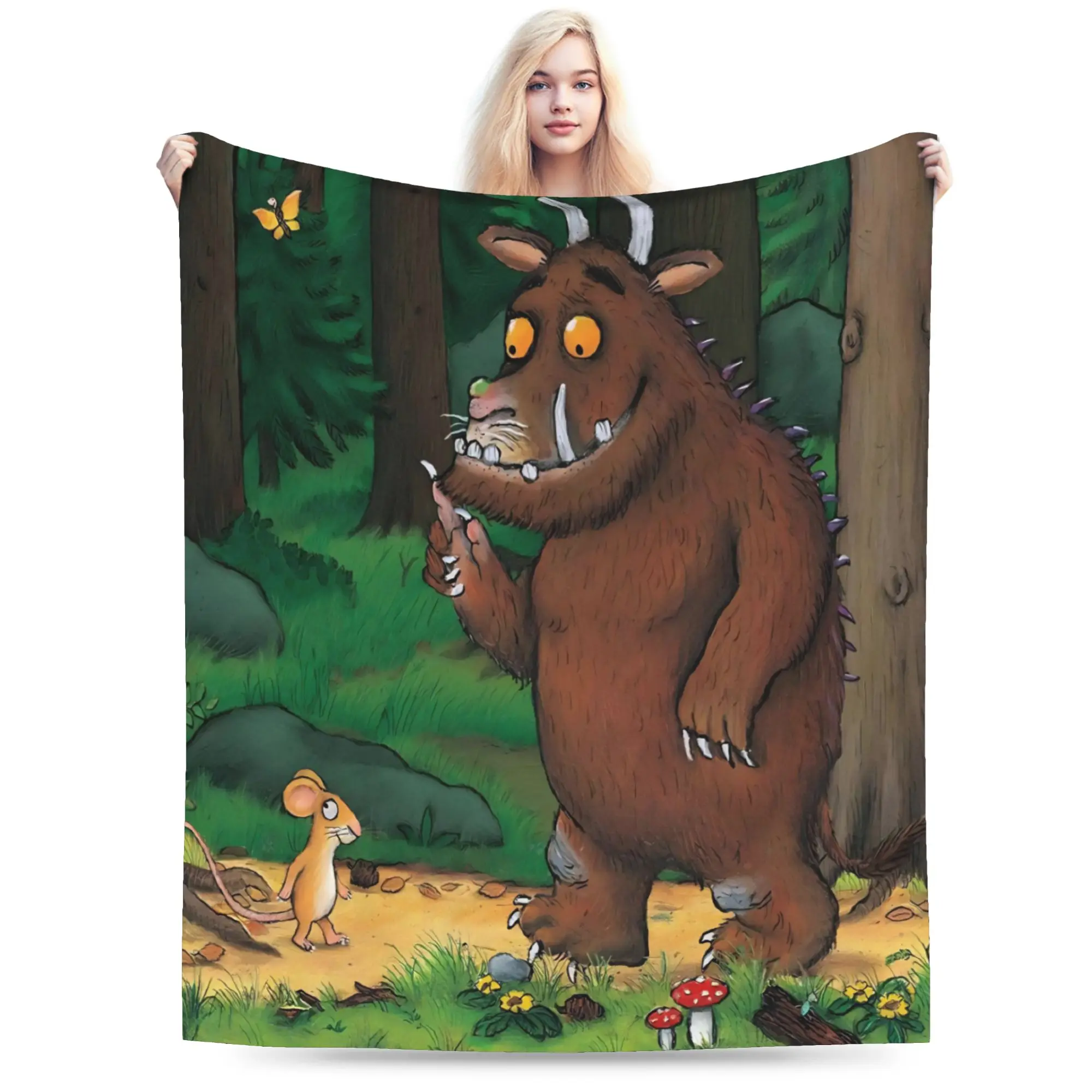 The GruffaloS Blanket Lightweight Thin Flannel Healing Present  Throw Blankets Rug Piece