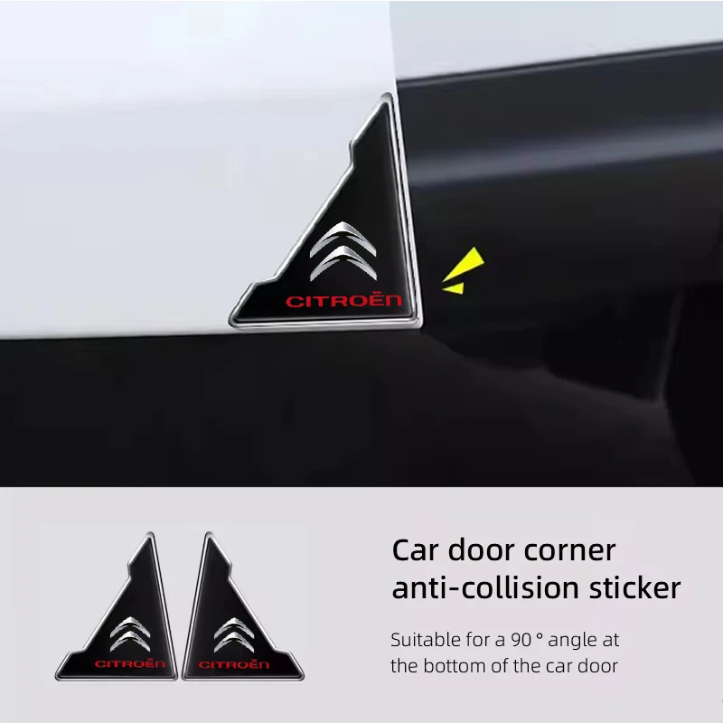 

2pcs Car Door Corner Anti-collision Protector Sticker Auto Stickers For Citroen C4 C3 C2 C1 DS3 Berlingo Xsara Grand Jumpy C15