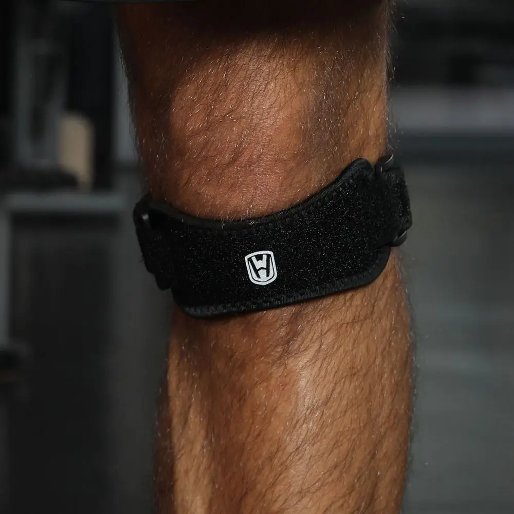 

1 Pair Adjustable Sports Patella Strap Compression Shock-absorbing Sport Kneepads Eva Breathable Knee Band Brace Outdoor Running