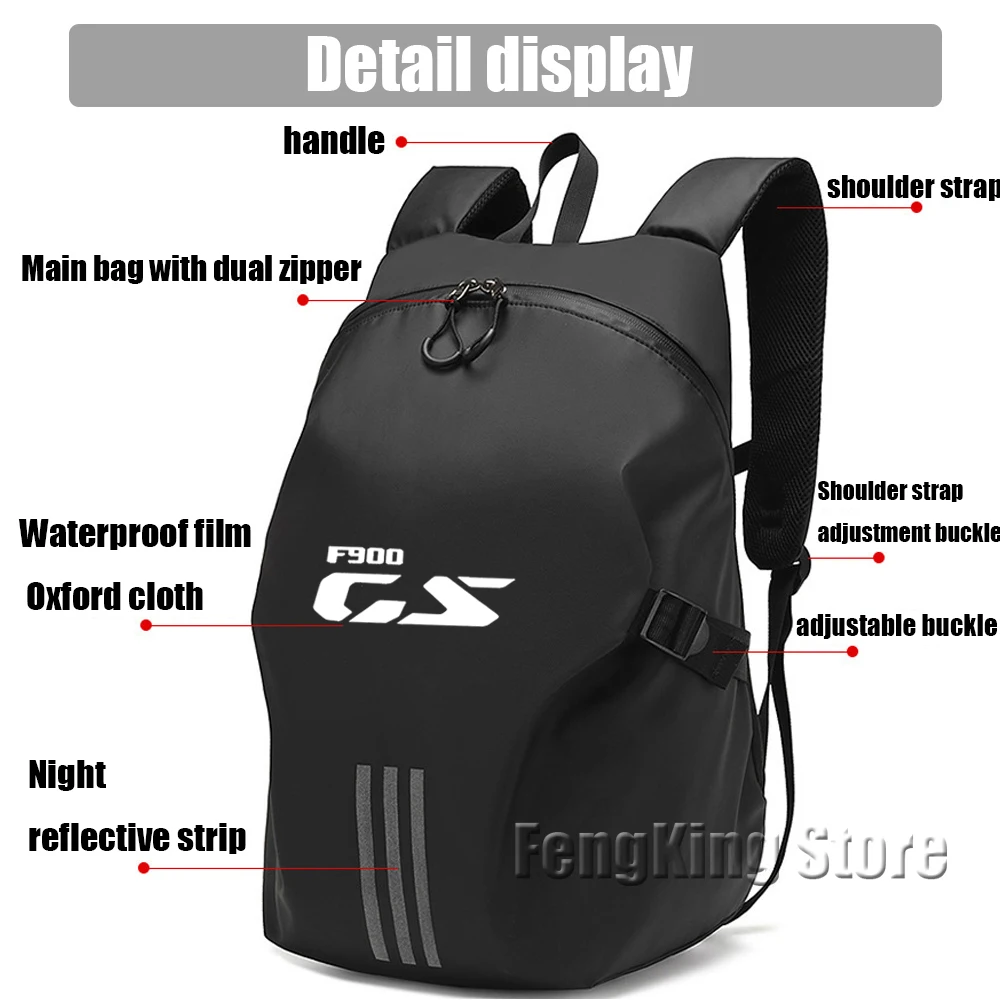 For BMW F900GS GS Knight backpack motorcycle helmet bag travel equipment waterproof and large capacity