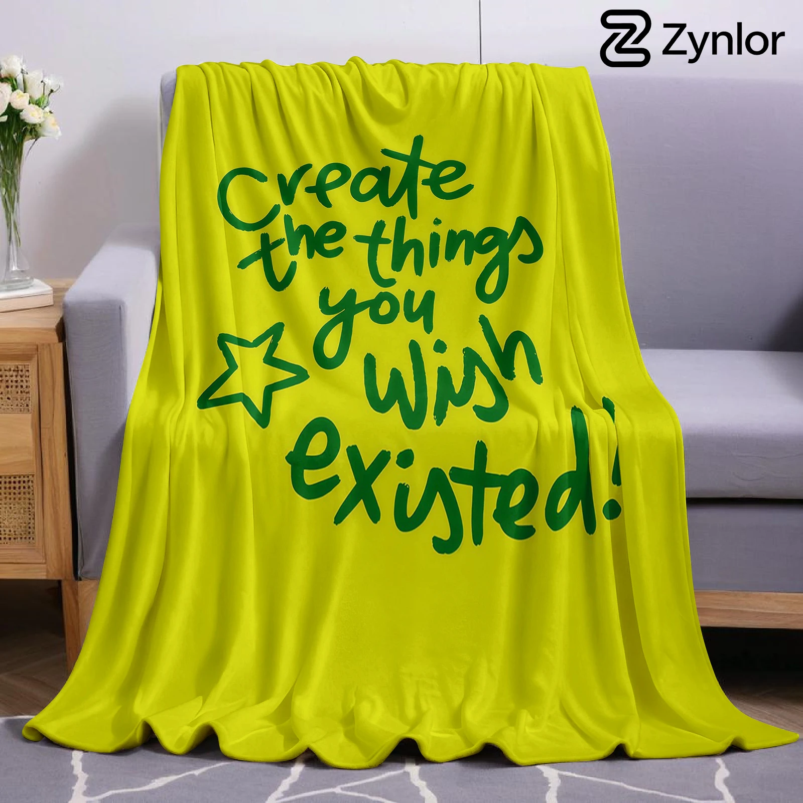 Motivational Quote Ultra Soft Sherpa Fleece Blanket Fluffy Warm Halloween Cozy Throw for Sofa Couch Bedroom Gift All season