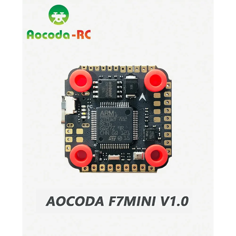 Aocoda-RC F7 MINI V1.0 Flight Controller MPU6500 w/ OSD Barometer Black Box 3-6S 20X20MM Hole For RC FPV Drones