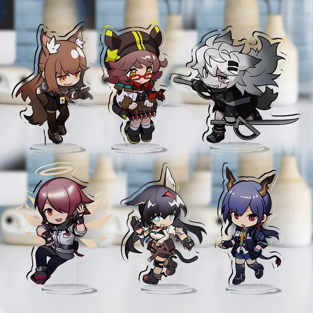 

Diy Arknights Amiya Anime Peripherals Customized Transparent Acrylic Board Figure Stand Model Cartoon Desktop Ornament Gifts