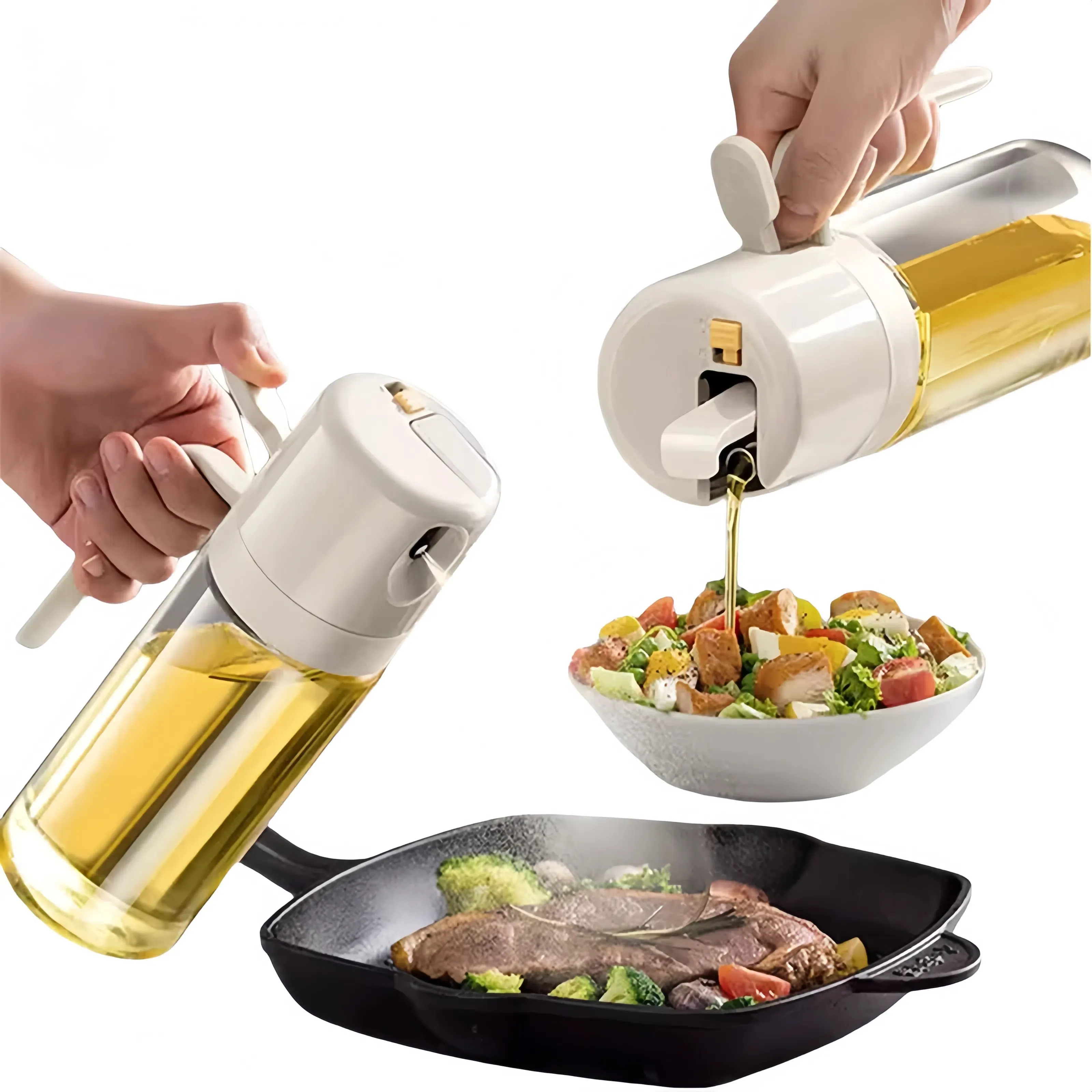 

Automatic Oil Bottle Oil Spray 550ml Seasoning Bucket/Sauce Bottle