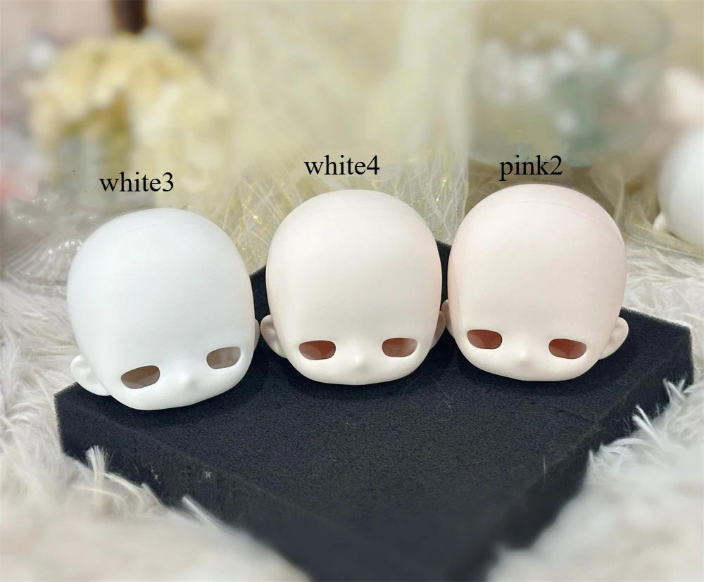 

BJD doll Plain head three penetration six plain head 1/3 points pvc single head soft girl cold face cute doll accessories