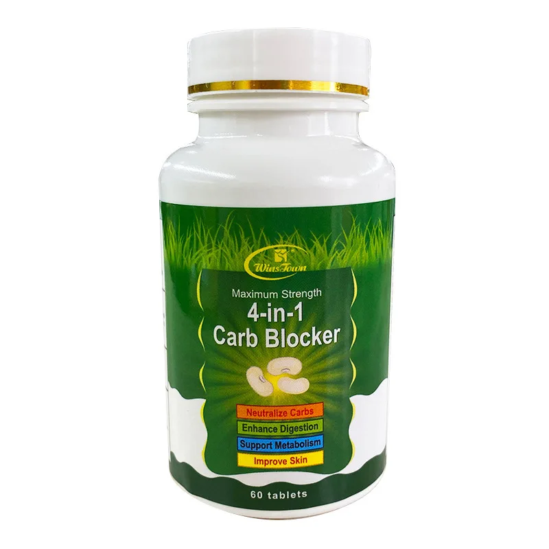 4 in1 Carb blocker pill neutralizes carbohydrates  digestion Support metabolism improves skin health