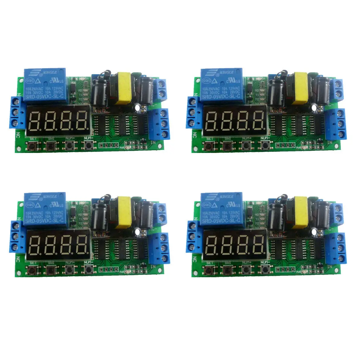 AC 85-250V PLC Cycle Multifunction Self-locking Relay  Timer Delay Timer Switch